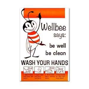  Wellbee Wash Your Hands Fridge Magnet 
