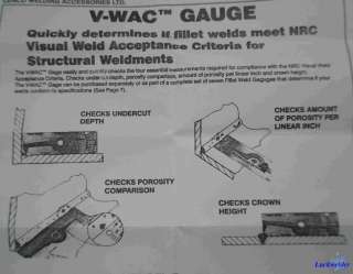 Wac Biting Edge Welding Gauge Gage Welder Inspection  