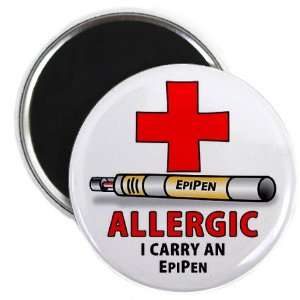  ALLERGY ALERT EPIPEN Medical 2.25 inch Fridge Magnet 
