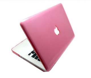 Housse/coque Crystal + AZERTY Clavier protection Rose pour MacBook Pro 