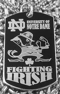    University of Notre Dame Fighting Irish Dog Tag Necklace  