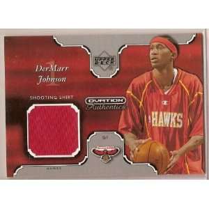   deck Ovation authentics Dermarr Johnson Shooting Shirt game Used Card