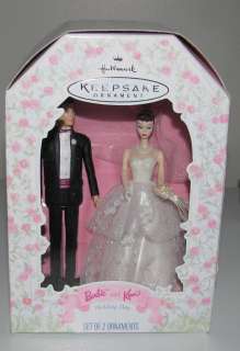   Box NiB NOS 1997 Hallmark Keepsake Ornament Barbie & Ken Wedding Day
