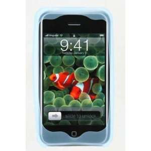   Blue Silicone Skin Case for Apple iPhone  Players & Accessories
