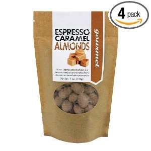 Traverse Bay Confections Espresso Caramel Almonds Bar, 6 Ounce (Pack 