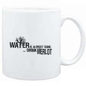  Mug White  Water is almost gone  drink Merlot  Drinks 