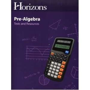  Alpha Omega Publications JMR070 Horizons Pre Algebra Tests 