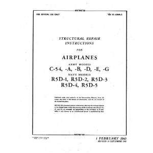   Douglas C 54 R5D Aircraft Structural Manual Mc Donnell Douglas Books