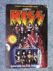 KISS MY ACCESS PHONE CARD 1996 REUNION KC #1 (SEALED)  
