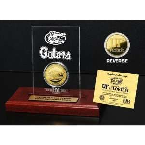  Highland Mint Florida Gators 24KT Gold Coin Etched Acrylic 