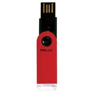  Selected 4GB Micro Swing Attache Dk Red By PNY 