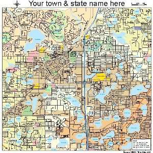  Street & Road Map of Altamonte Springs, Florida FL 