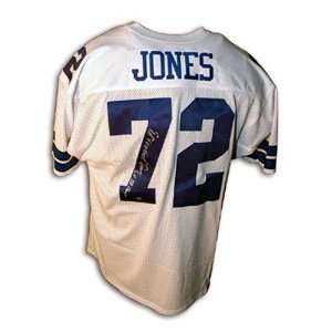 com Ed Jones Signed Dallas Cowboys Jersey   SB XXII Champs, Too Tall 