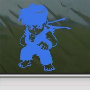  Street Fighter 4 Blue Decal Ryu Xbox 360 PS3 Car Blue 