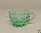 Cup Green Depression Glass Unmarked MINT  