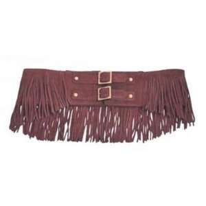   Suede Double Buckle Fringe Jimmi Belt Size Medium 29 