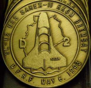 STS 55 COLUMBIA SPACE SHUTTLE NASA MISSION COIN  