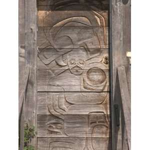  Haida Carving on Doorway, Queen Charlotte Islands, Canada 