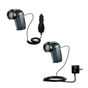  Car and Wall Charger Essential Kit for the Sanyo Camcorder VPC 