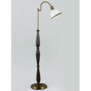    75 Watt Antique Brass Pharmacy Floor Lamp