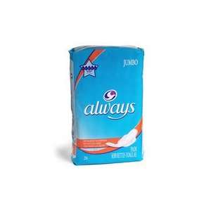  Always Maxi Pads Overnight w/ Wings, Unscented, 28ct 