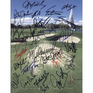  2001 Honda Classic Program Autographed with 28 Signatures 