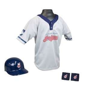  Americans Sports Cleveland Indians Baseball Helmet and Jersey 