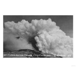  Katmai Volcano in Eruption Photograph   Alaska Giclee 