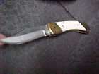   Bear Hunter Solingen folding lockblade knife with leather sheath WOW
