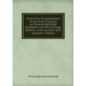   with authors and subjects indexes Thomas Benfield Harbottle Books