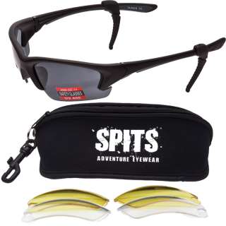 Total Safety Glasses Kit   3 interchangeable Lenses   Neoprene Storage 