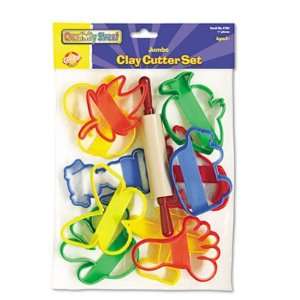     Clay Cutter Set, Rolling Pin and 10 Cutters CKC9780 Electronics