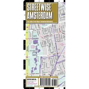  Amsterdam Map   Laminated City Center Street Map of Amsterdam 