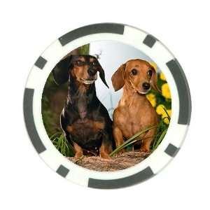  Dachsund puppies cute Poker Chip Card Guard Great Gift 