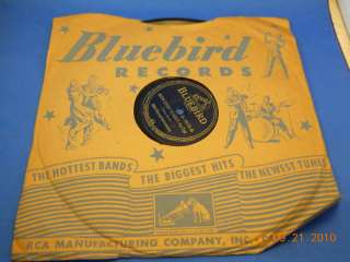 VICTOR BLUEBIRD 78 RPM RECORD  FATS WALLER   FOX TROT  