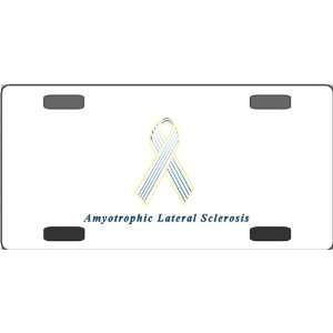  Amyotrophic Lateral Sclerosis Awareness Ribbon Vanity 