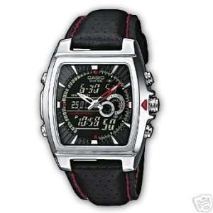  Casio Mens Ana digi Edifice Leather Watch #Efa120l 1av 