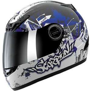 Scorpion Urban Destroyer EXO 400 On Road Motorcycle Helmet   Blue / 2X 