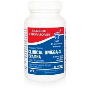 CLINICAL OMEGA 3 EPA/DHA 600 120 SOFTGELCAPS Health 