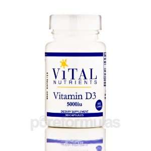  Vital Nutrients Vitamin D3 5,000 IU 90 Vegetarian Capsules 