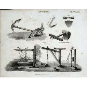   Encyclopaedia Britannica 1816 Anchor Mooring SmithS