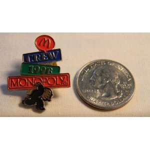  1998 McDonalds Crew Monopoly Hat Lapel Collectible Pin 