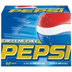 Pepsi Caffeine Free Soda, 12 oz Can (Pack of 24)  Grocery 