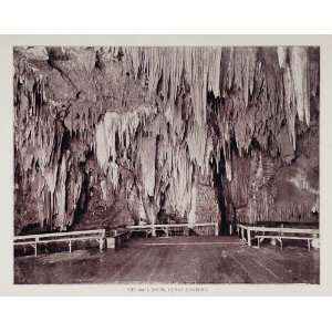  1893 Duotone Print Ballroom Luray Caverns Virginia Cave 