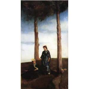  FRAMED oil paintings   John La Farge   24 x 44 inches 
