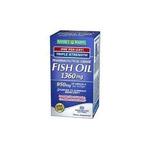   Strength Pharmaceutical Grade Fish Oil Concentrated 1360mg Softgel 30