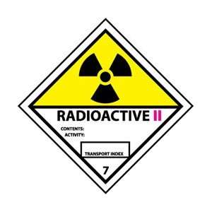   ShippingLabels, Radioactive II, 4 x 4, Pressure Sensitive Viny