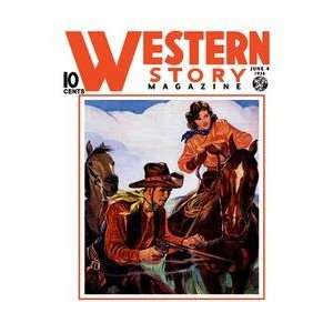  Vintage Art Western Story Magazine Living the Cowboy Way 
