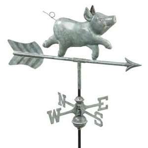  Whimsical Pig Verdi Patina Cottage Size Weathervane Patio 