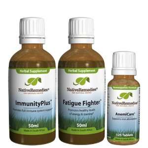 Native Remedies Anemicare; Fatigue Fighter And Immunityplus Ultrapack 